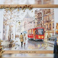 Alisa October In The City Cross Stitch Kit