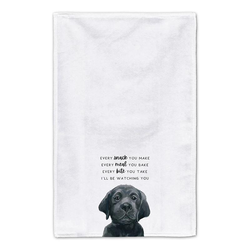 Black Lab Puppy 16" x 25" Towel Set
