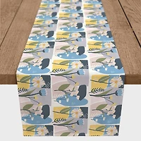 Floral Shapes Indoor/Outdoor Table Runner