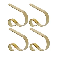 Haute Decor Brass MantleClip Jr., 4ct.