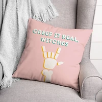 Creep It Real Witches Throw Pillow
