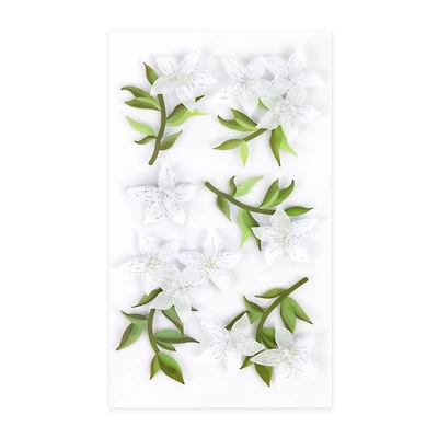 White Floral Stickers by Recollections™
