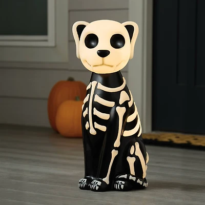23.5" LED Lighted Skeleton Dog Blow Mold by Ashland®