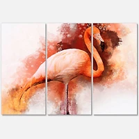 Designart - Portrait of Pink Flamingo II
