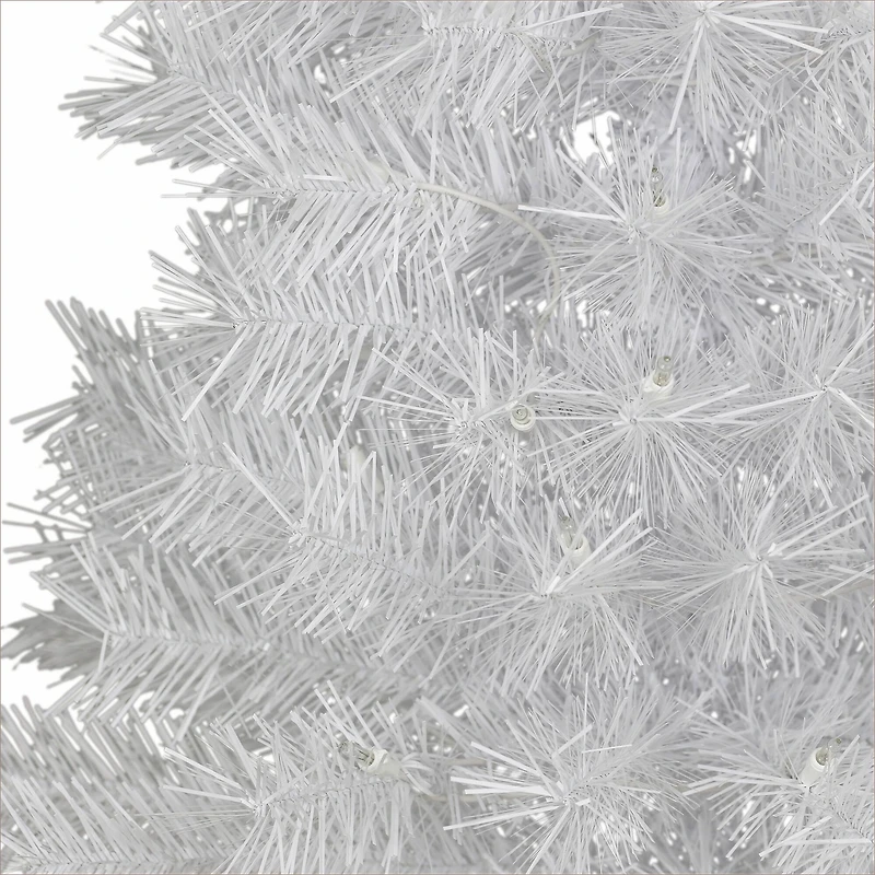 3ft. Pre-Lit White Snow Ridge Artificial Fir Tree, Clear Lights