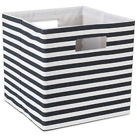 DII® 13" Black Pinstripe Storage Cube