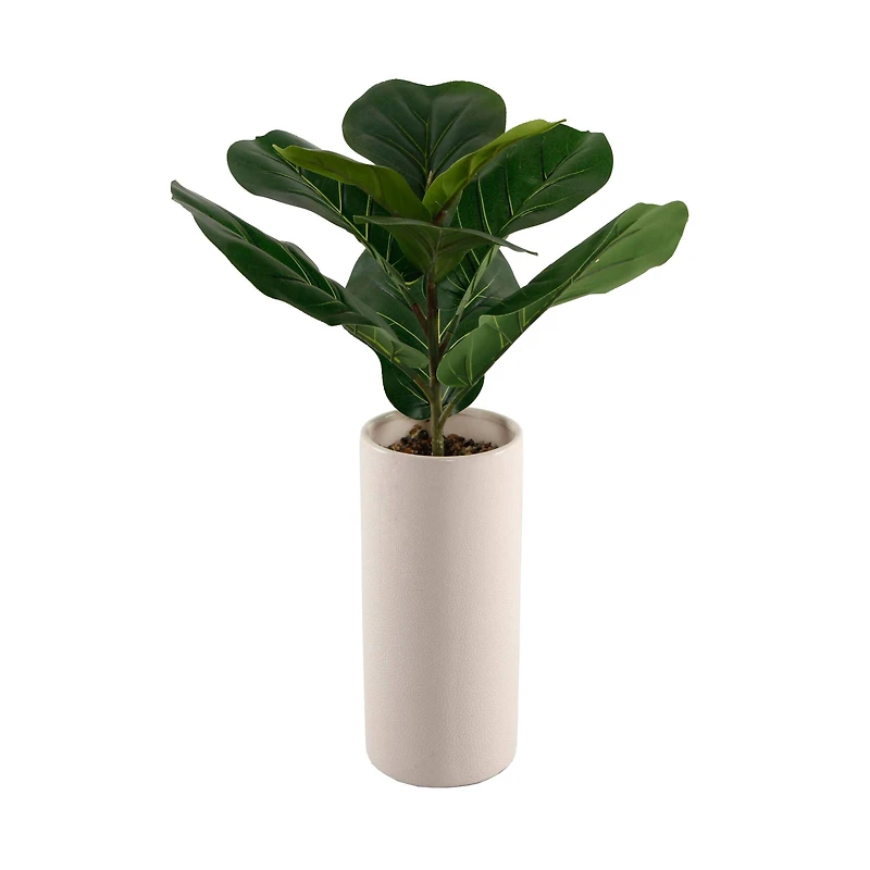 Flora Bunda® 20" Fiddle In 10.5" Textured Ceramic Vase