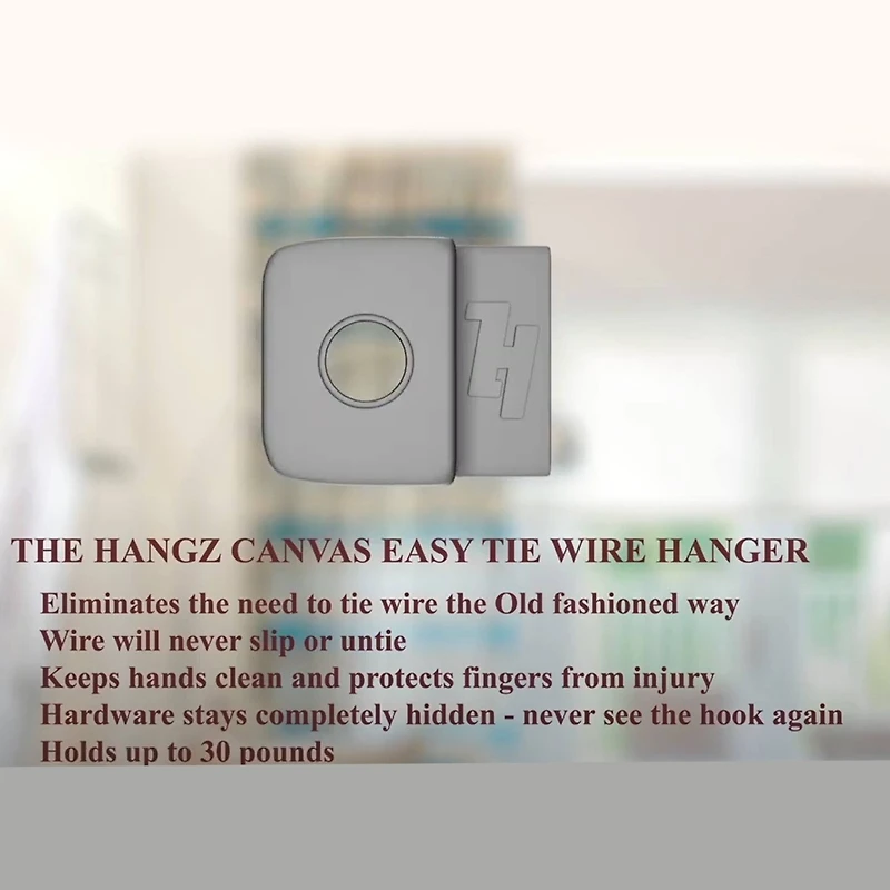 HangZ™ 30lb. Canvas Easy Tie 1 Hole D Ring Kit