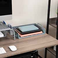 Mind Reader Stackable Paper Tray, Desktop Organizer, File Storage, Office, Plastic, 4 Pcs