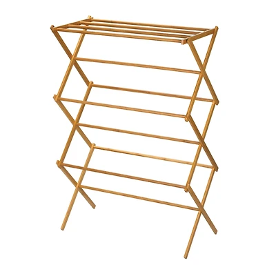 Household Essentials Drying Rack (Bamboo, 29")