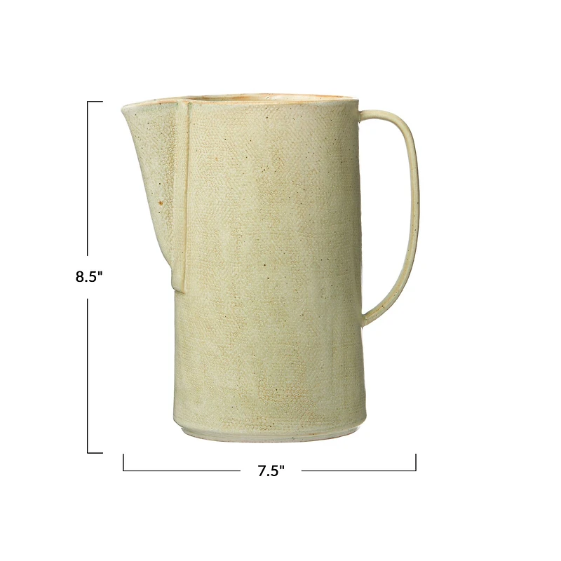 Hello Honey® 8" Celadon Stoneware Pitcher