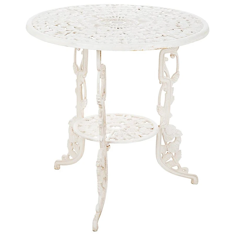 Design Toscano 24" Villa Ravello Rose Garden Cast Iron Bistro Table