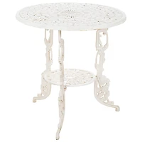 Design Toscano 24" Villa Ravello Rose Garden Cast Iron Bistro Table