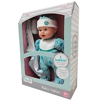 Goldberger Baby's First® Baby Talker™ 15" Interactive Baby Doll with Trendy Teal Outfit