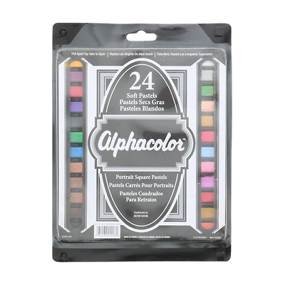 Quartet® Alphacolor™ Multicultural Portrait Square Pastel Set
