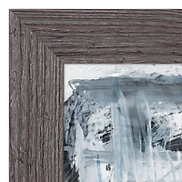 Gray Blue Abstract 20" x 30" Western Gray Framed Print