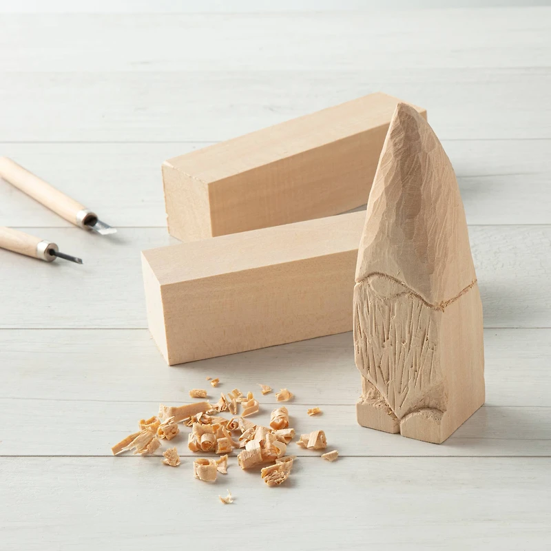 6 Pack: 3 Piece Basswood Whittler's Kit by Make Market®