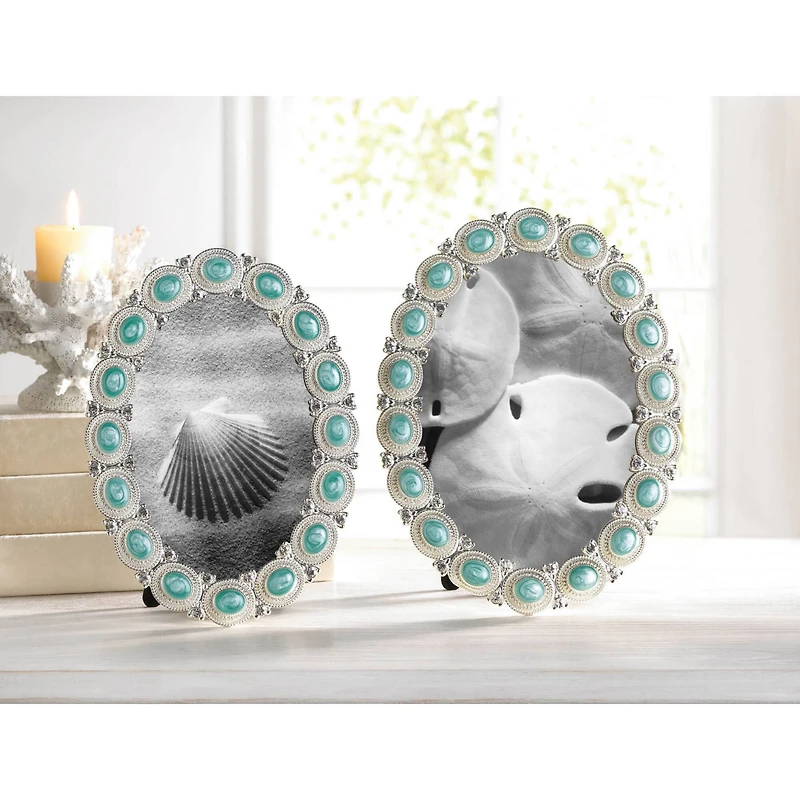 Sea Cabochon 5" x 7" Photo Frame