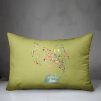 Tea Pot Spring Showers 14" x 20" Throw Pillow