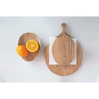 Hello Honey® 13.75" Round Acacia Wood Cheese/Cutting Board with Handle