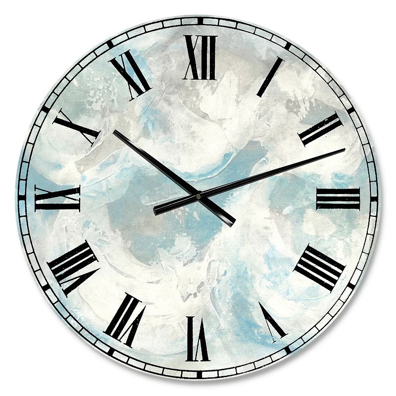 Designart Pale Blue Shade IV Wall Clock