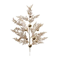 Flocked Sleigh Bell Pine Sprays, 2ct.