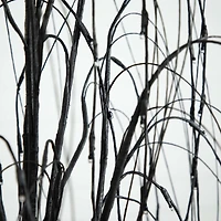 6ft. Orange & Purple LED Pre-Lit Halloween Black Willow Artificial Fall Tree