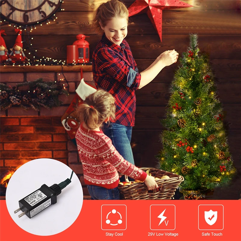 Costway 5ft Pre-Lit Entrance Fir Artificial Christmas Tree in Gold Urn Planter, Warm White LED Lights