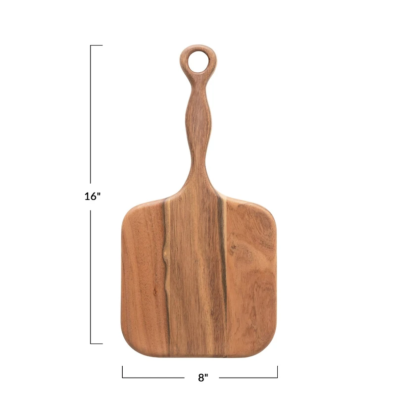 Hello Honey® Acacia Wood Cutting Board with Long Handle