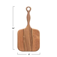 Hello Honey® Acacia Wood Cutting Board with Long Handle