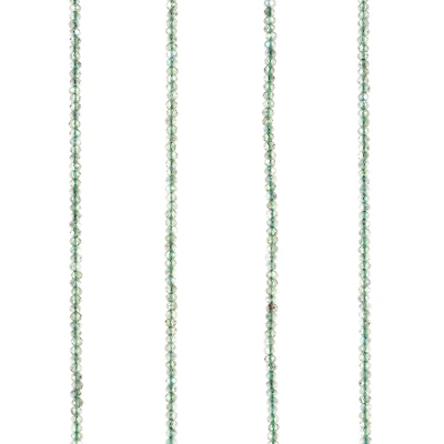 Light Green Faceted Glass Rondelle Beads, 2mm by Bead Landing™