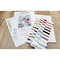 Letistitch Snowman And Santa Counted Cross Stitch Kit