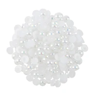 7.5mm White AB Round Flatback Plastic Pearls, 4,000ct. by Bead Landing™