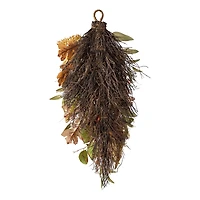 Glitzhome® 27" Fall Pumpkin Leaf Swag