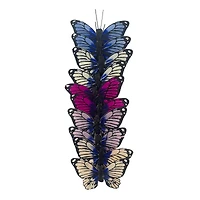 12 Packs: 10 ct. (120 total) 2.5" Blue & Purple Feather Butterflies by Ashland®