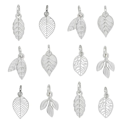 Silver Leaves Charm Mix by Bead Landing™