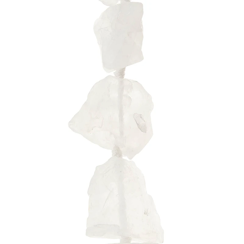 White Large Quartz Nugget Beads by Bead Landing™
