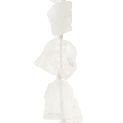 White Large Quartz Nugget Beads by Bead Landing™