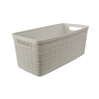Curver® Jute Cream Plastic Storage Basket Organizer