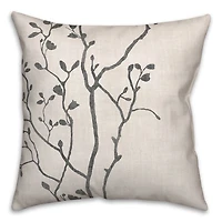 Simple Branch Throw Pillow