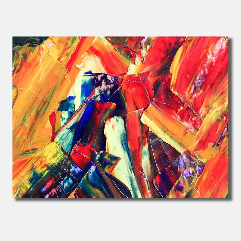 Designart - Oil On Canvas Textured Composition III