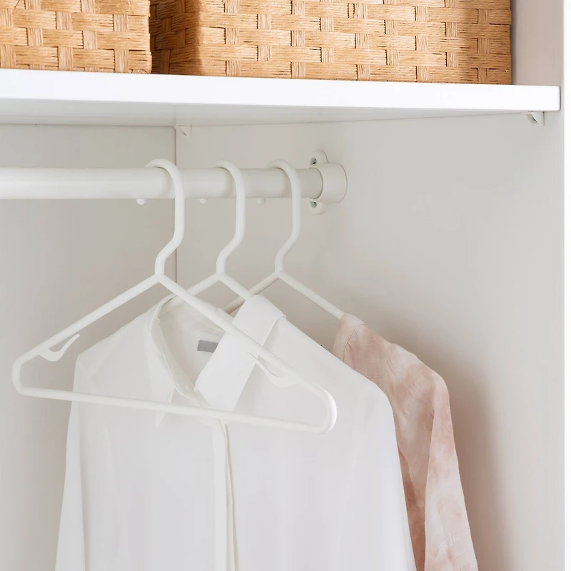 Woolite® White Plastic Hangers, 6ct.
