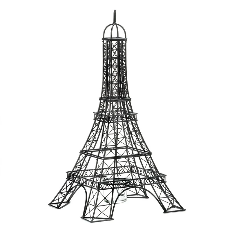 Eiffel Tower Candleholder 8" x 8" x 15.5