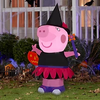 4ft. Airblown® Inflatable Peppa Pig as Witch