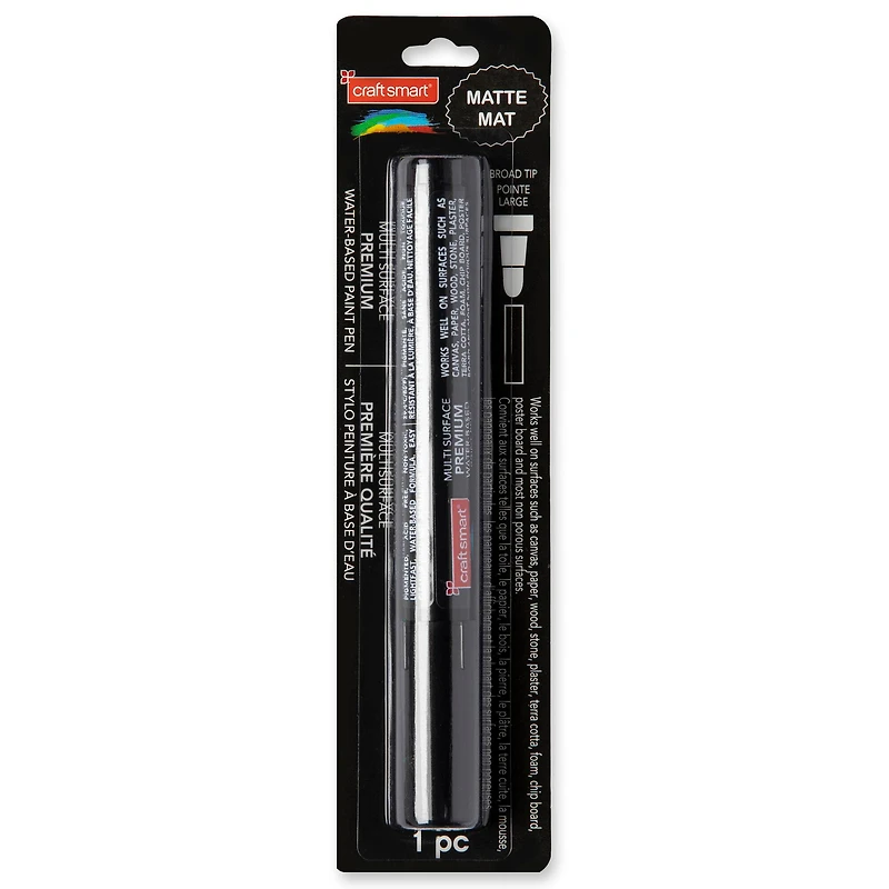 Premium Broad Tip Matte Water-Based Paint Pen by Craft Smart