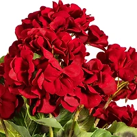 18" Artificial Red Geranium Bush, 4ct.