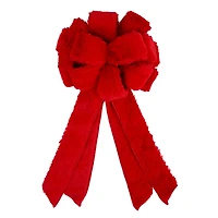 21" Faux Fur Tree Bow by Celebrate It