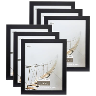 6 Pack: Black 16" x 20" Studio Frame, Home Collection by Studio Décor®