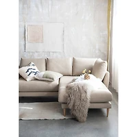 Hello Honey® Square Cotton Printed Slub Pillow