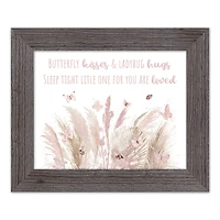 Butterfly Kisses & Ladybug Hugs Western 14" x 11" Framed Print